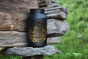 Laterne Milchkanne «Le Chalet» grande «ligne noire»